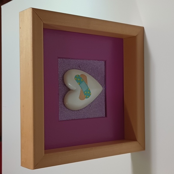 OOAK Handmade 'Healing Heart' PTSD Awareness Therapy Art - Picture 4 of 8